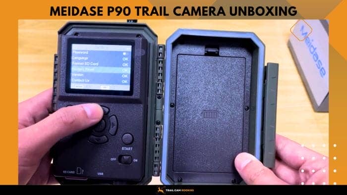 Meidase P90 Trail Camera unboxing